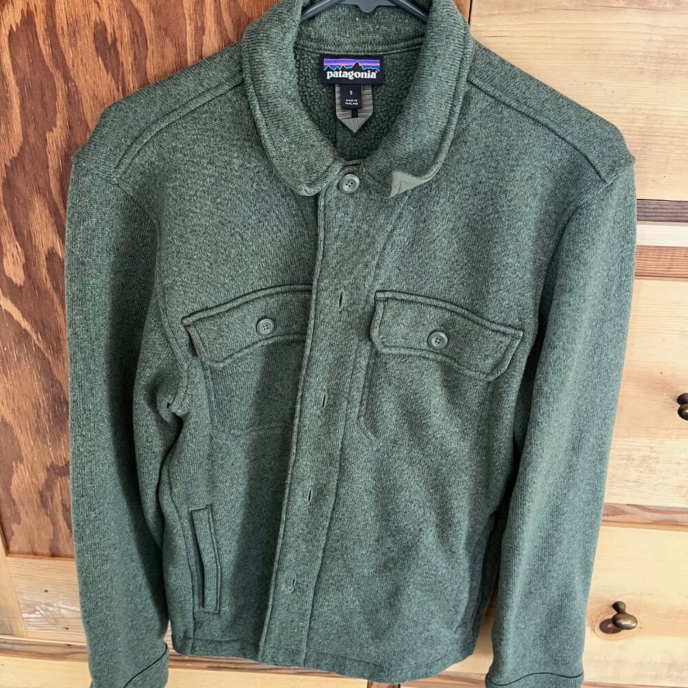 Patagonia Mens Better Sweater Shirt Jacket Medium Green Fleece Outdoors Gorpcore